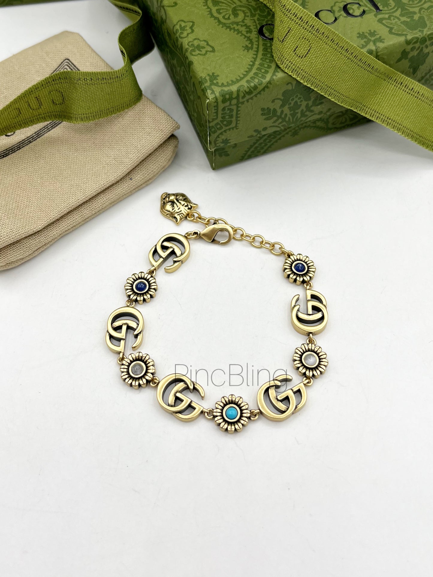 Blue Crystal Interlocking Bracelet GU