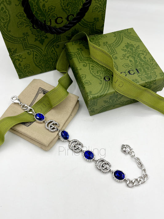 Sapphire Halo Bracelet