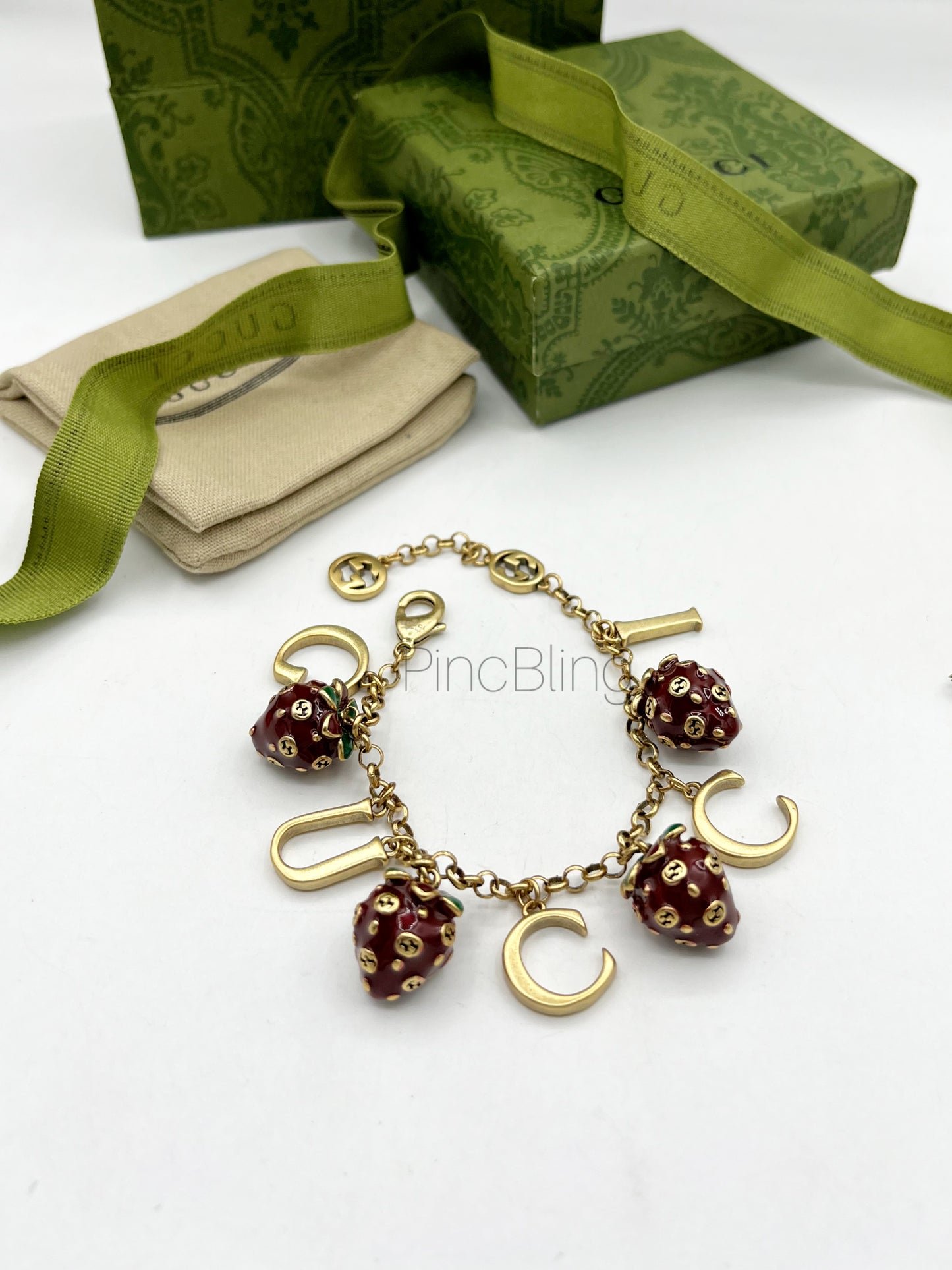 Gold Berry Charm Bracelet GU