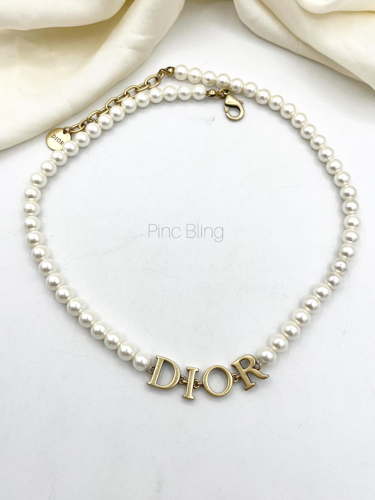 Pearl Letter Accent Necklace