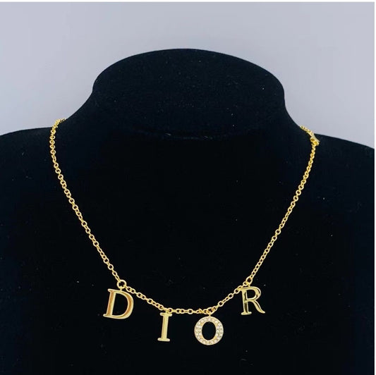 Golden Letter Glam Necklace