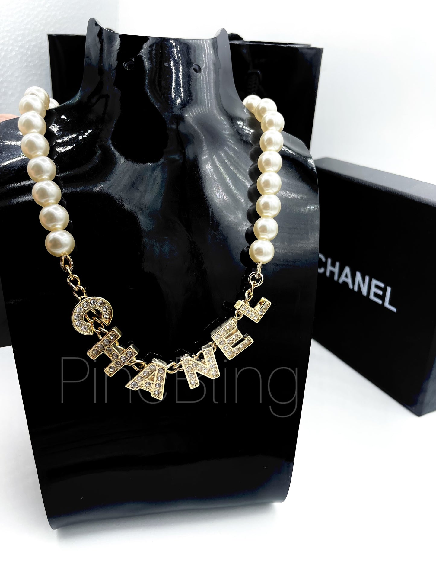 Branded luxe necklace