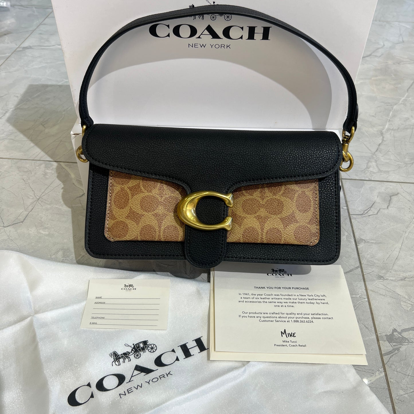 Branded Accent Satchel Bag