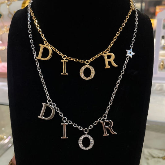 Midnight Layer Letter Necklace
