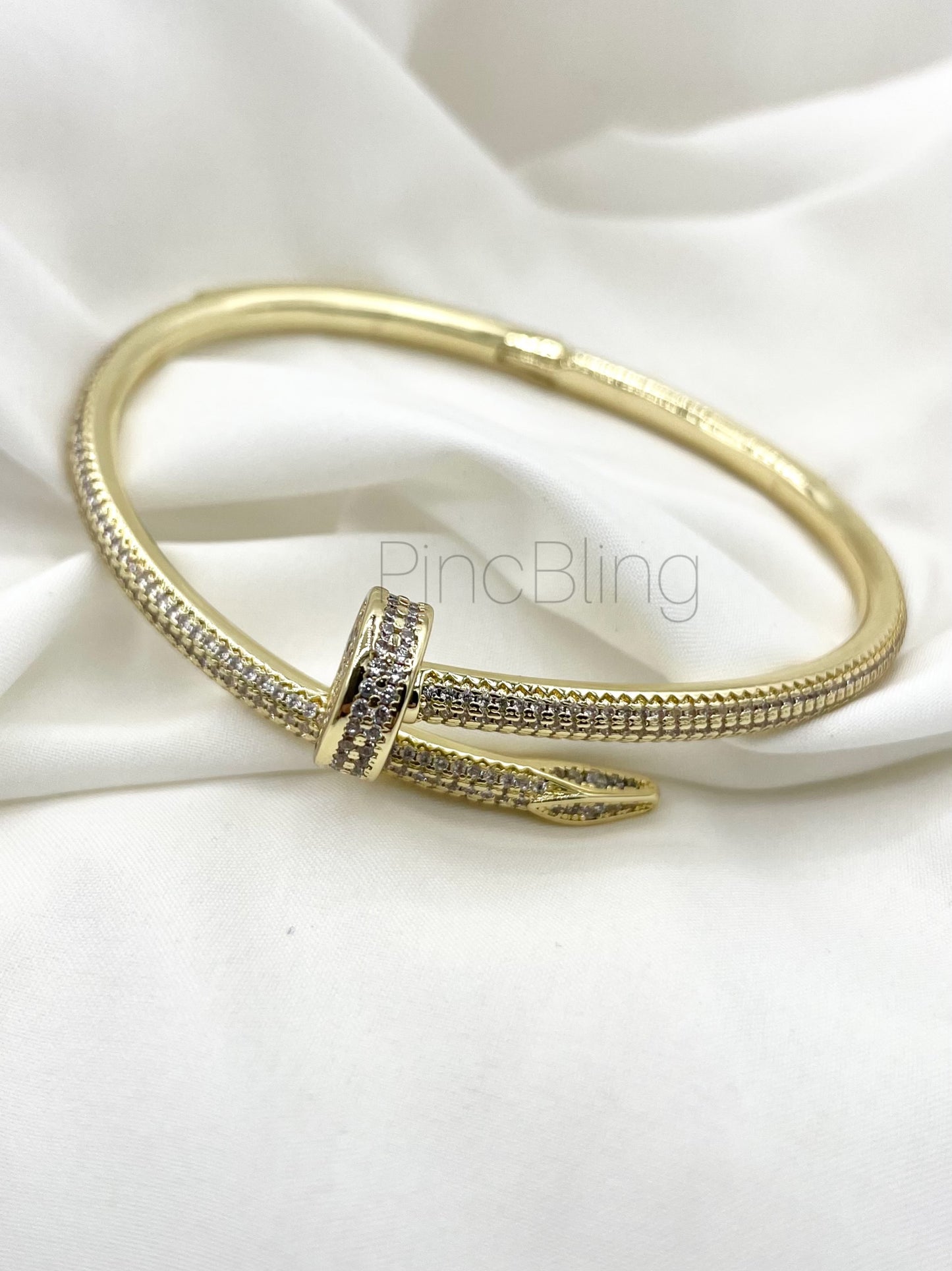 Gold Screw Bracelet