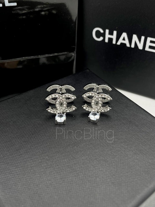 Crystal Double Drop Earrings