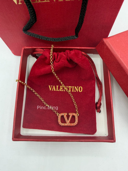 Vlogo Signature Metal Necklace LxN