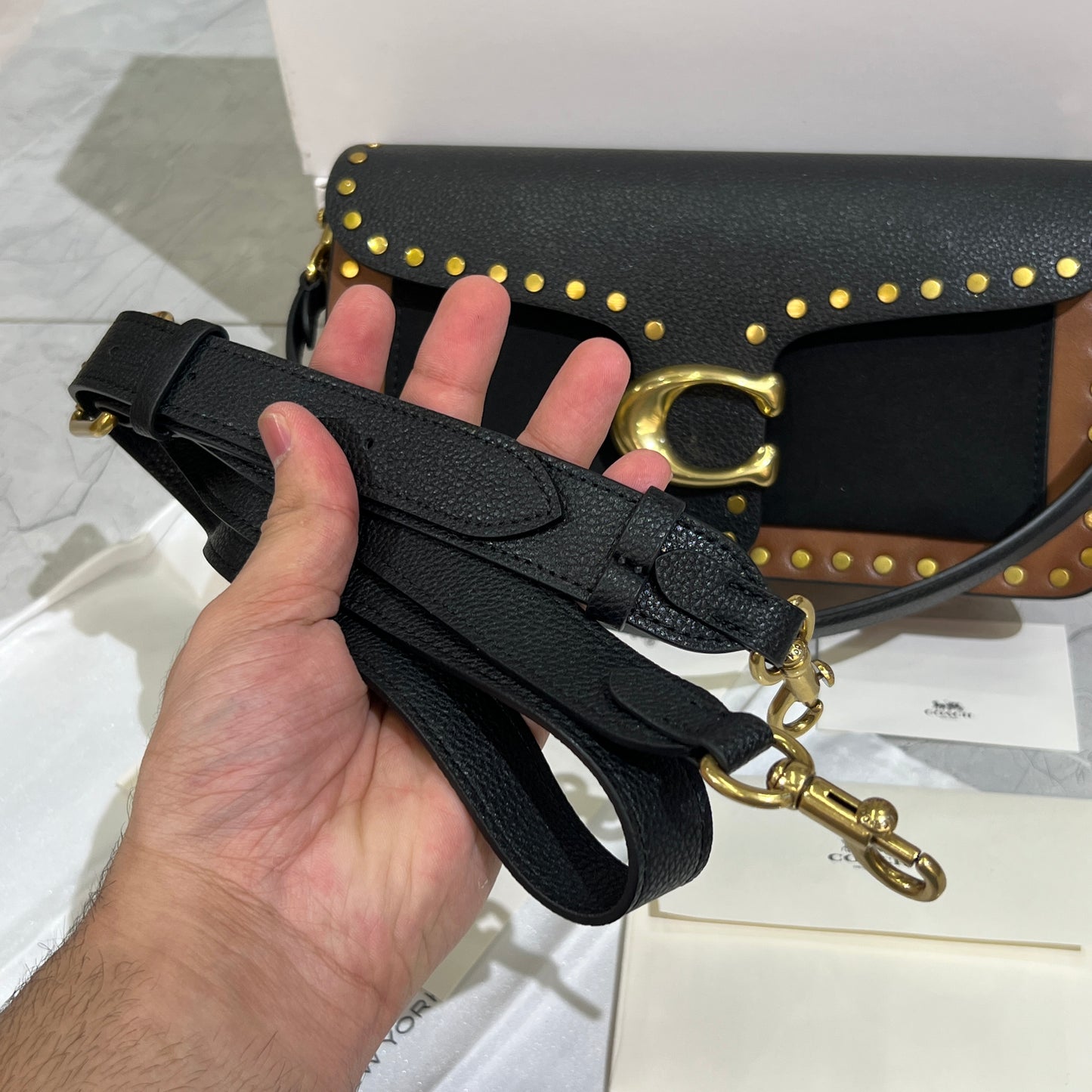 Branded Studded Bag