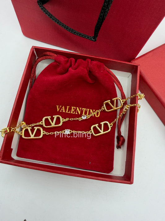 Vlogo Signature Metal Bracelet LxB