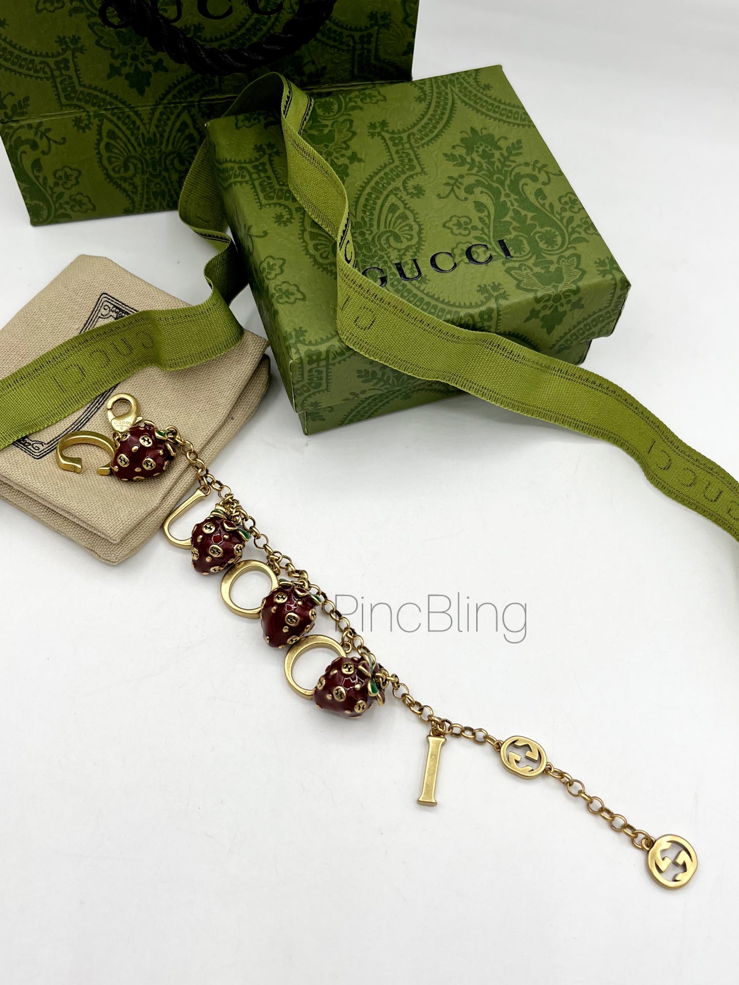 Gold Berry Charm Bracelet GU