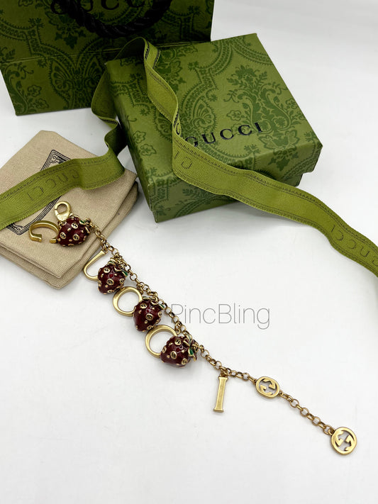 Gold Berry Charm Bracelet GU