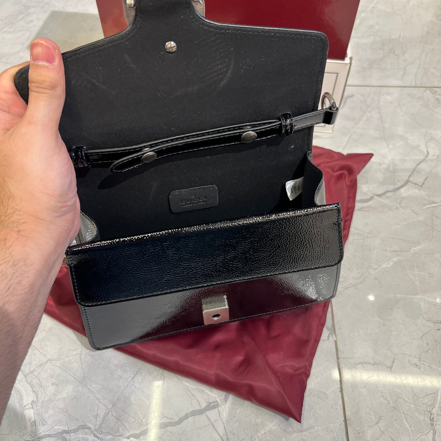 Branded Noir Shoulder Bag