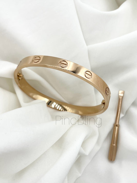 Rose Gold Screw Bracelet