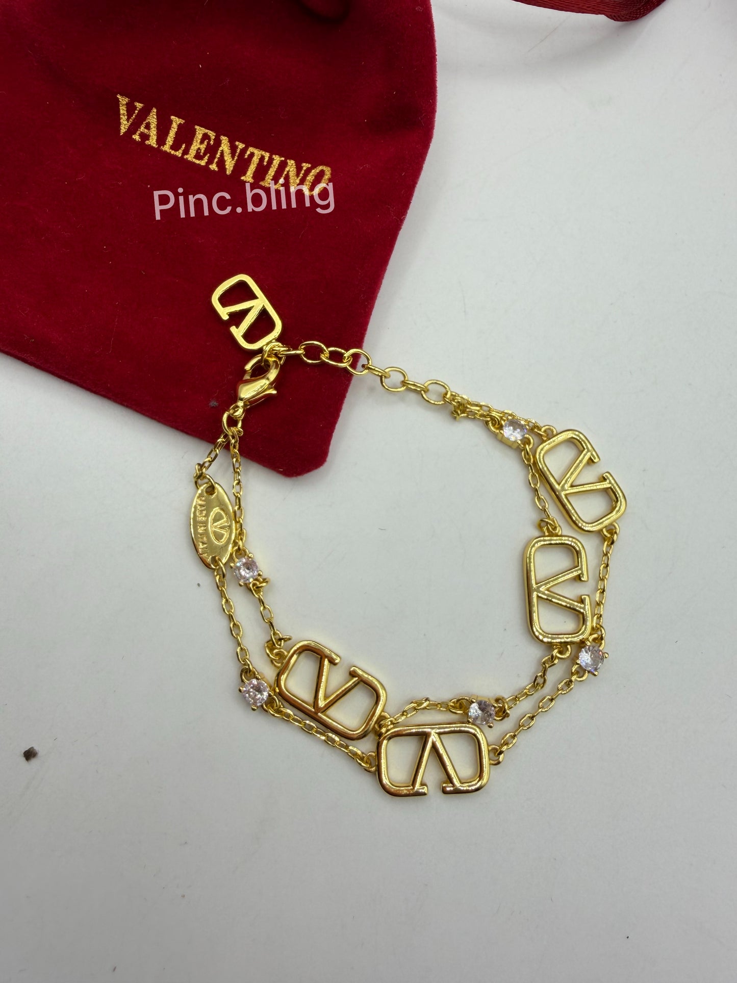 Vlogo Signature Metal Bracelet LxB
