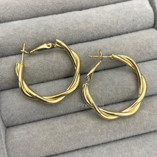 Trendy ear hoops small