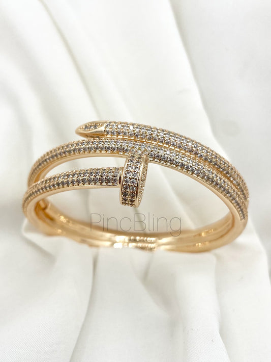 Rose Gold Nail Bracelet
