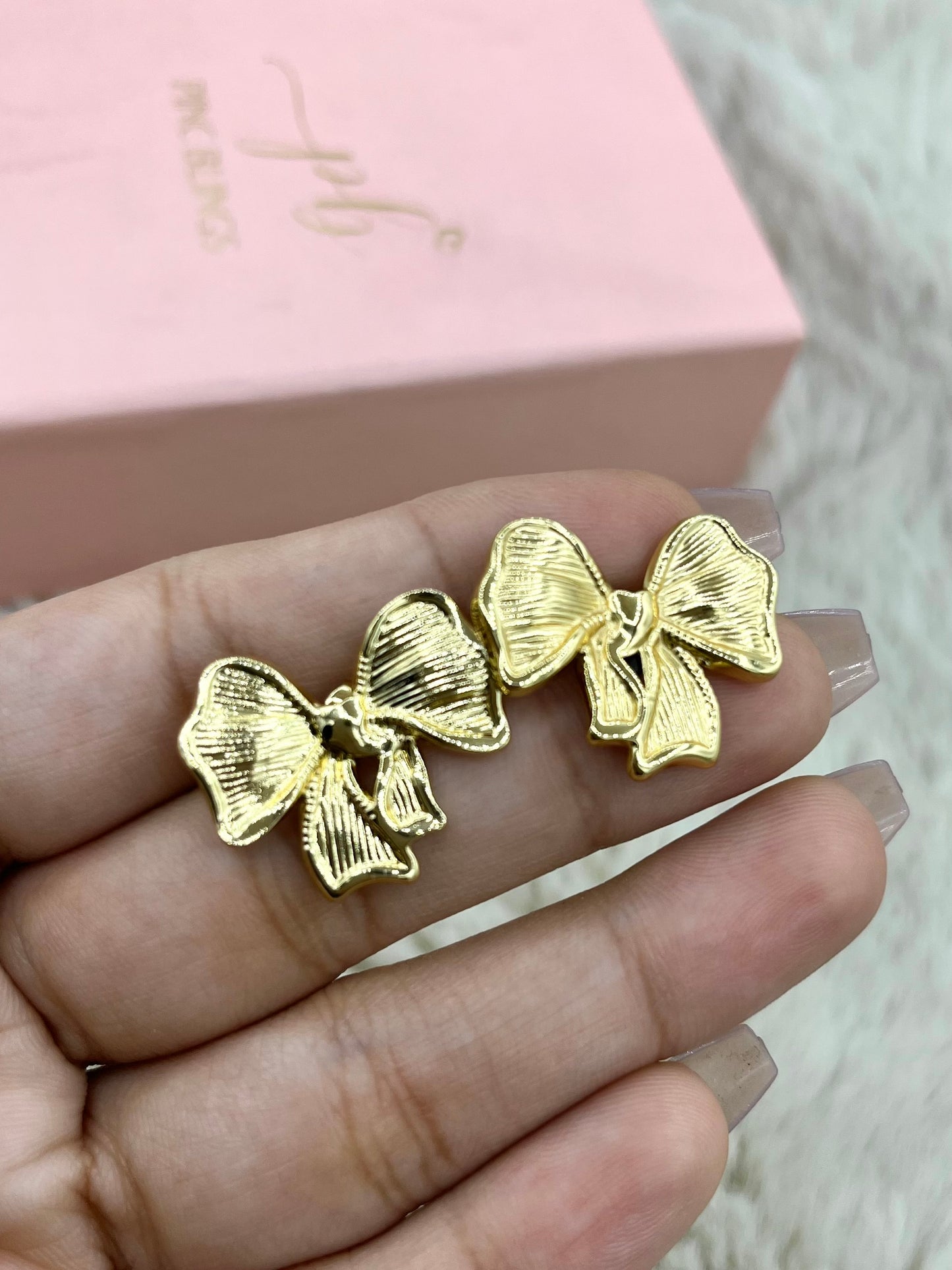 Bow chunky earrings pbE