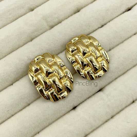 Woven Chic Stud Earings
