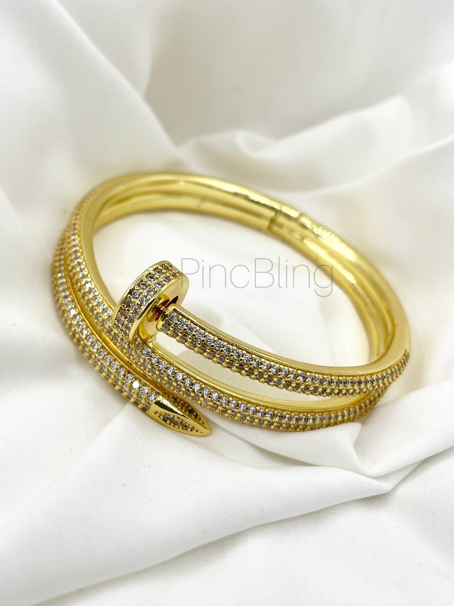 Gold Nail Bracelet
