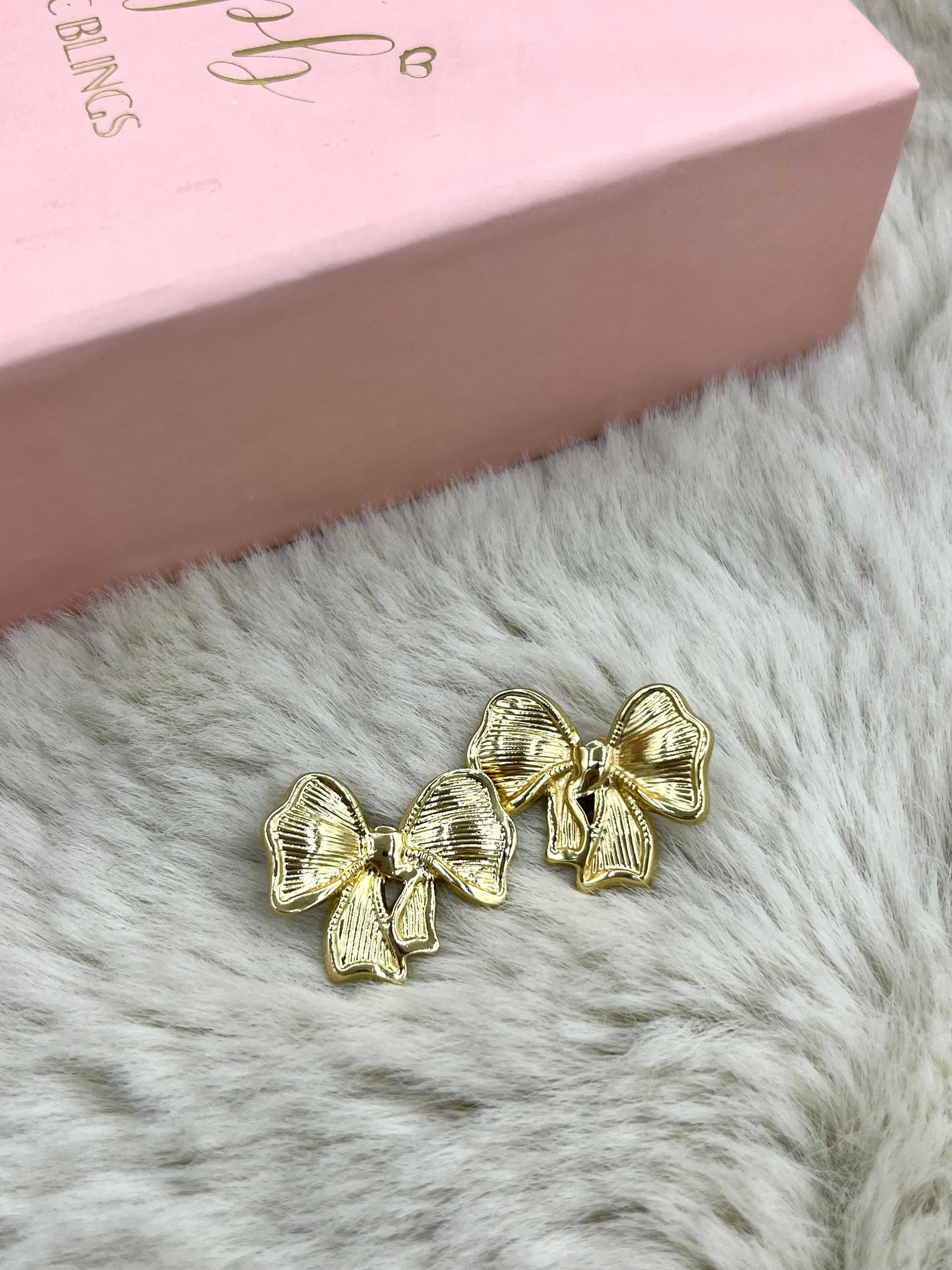 Bow chunky earrings pbE