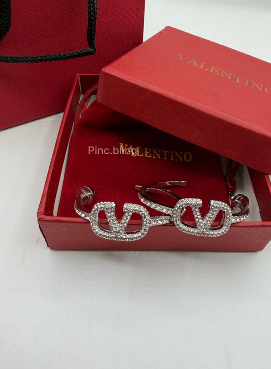 Crystal Branded Drop Luxe Earring LxE