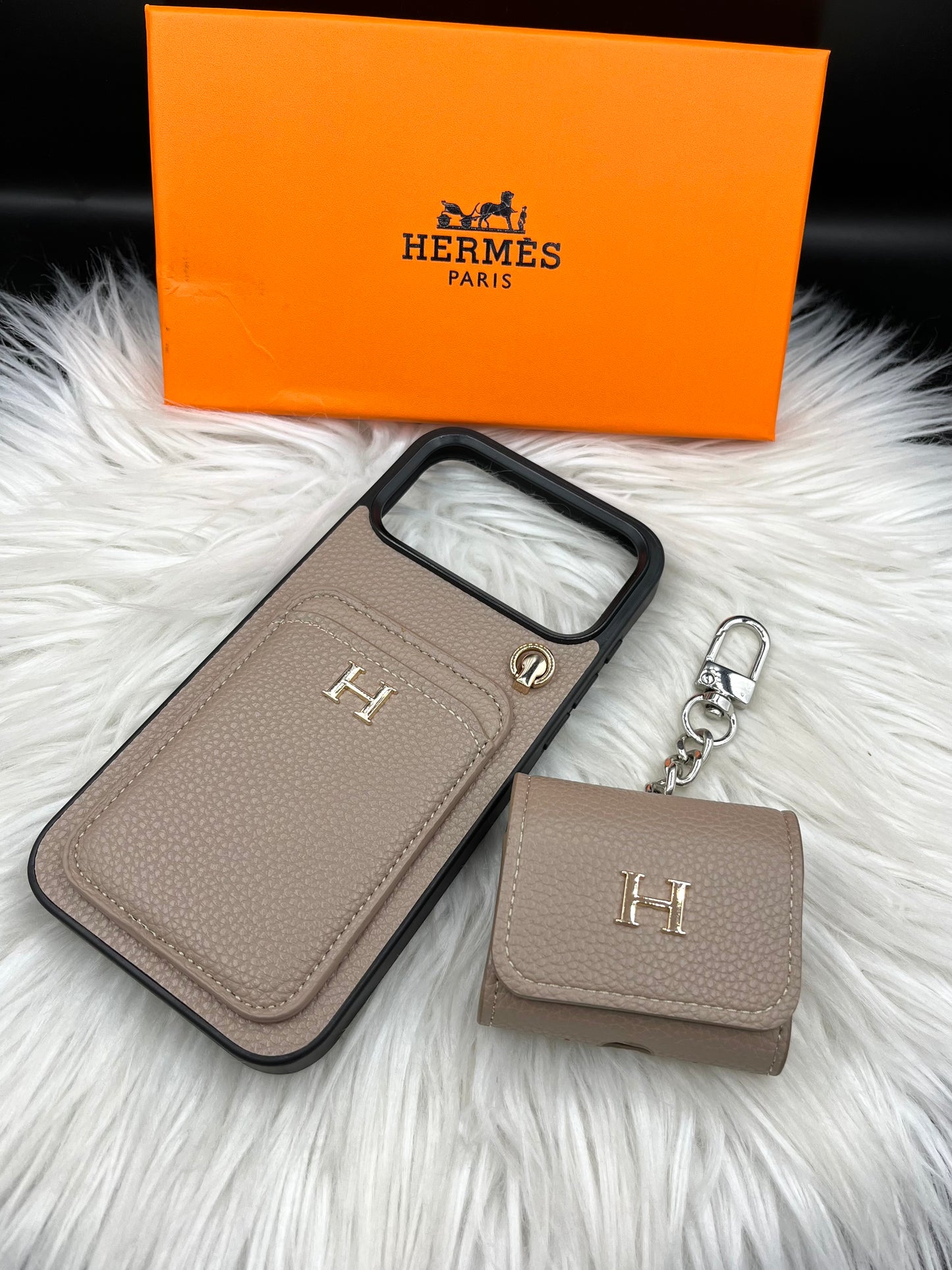 Branded phone case & pouch set(with box) HMS
