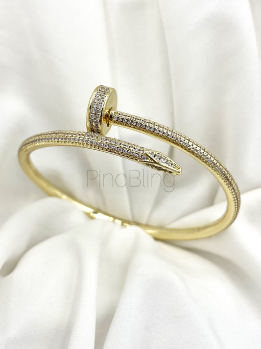 Gold Screw Bracelet