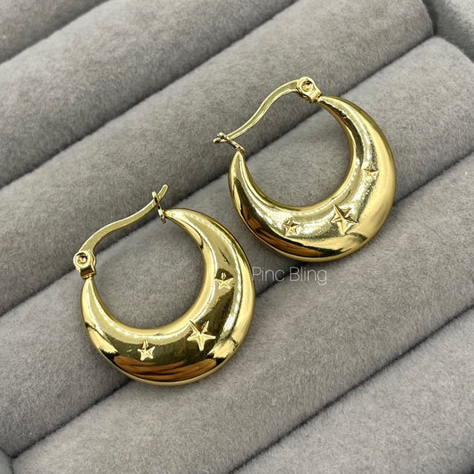 Trendy ear hoops small