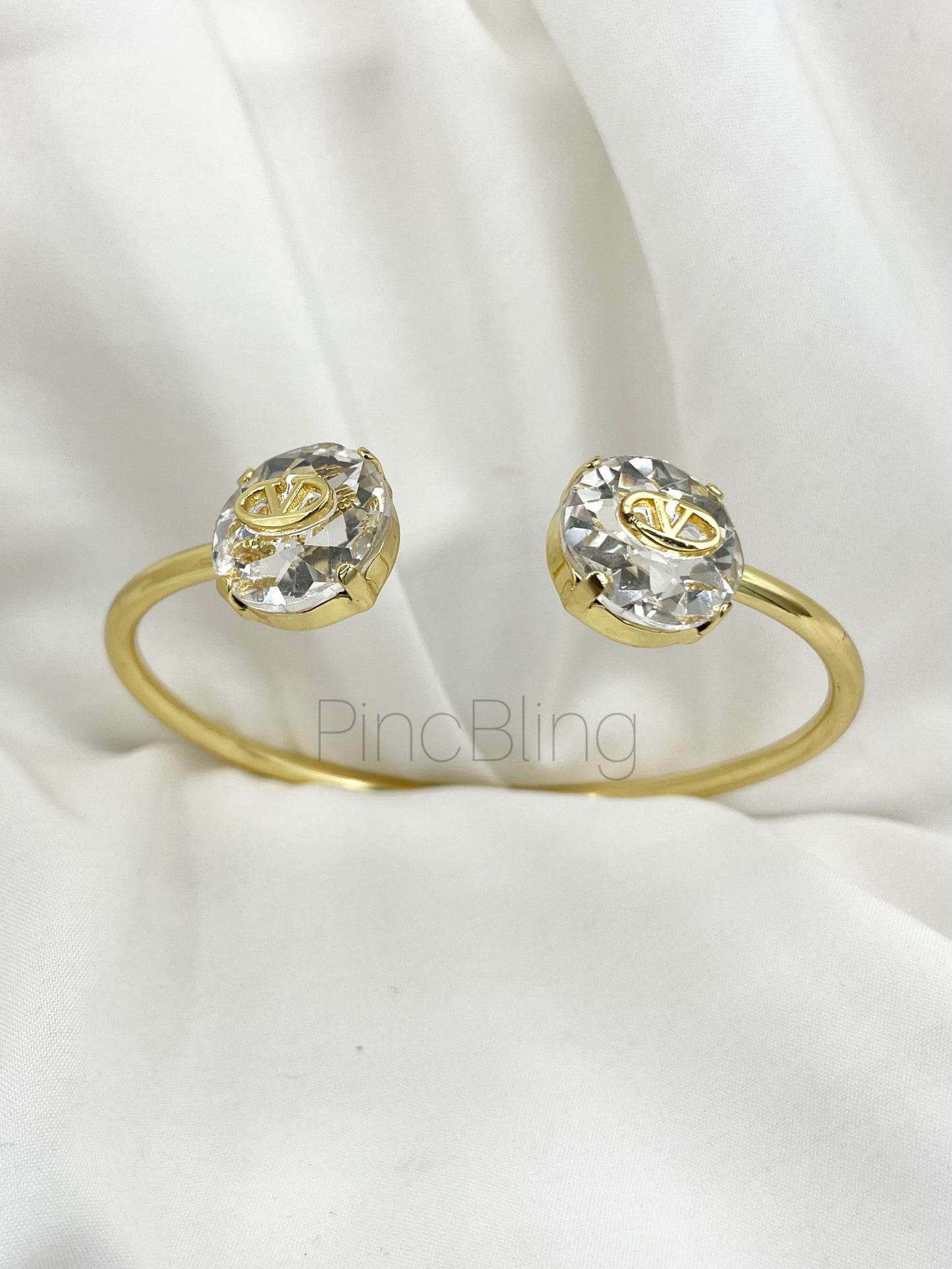 Gold Double-Stone Bracelet