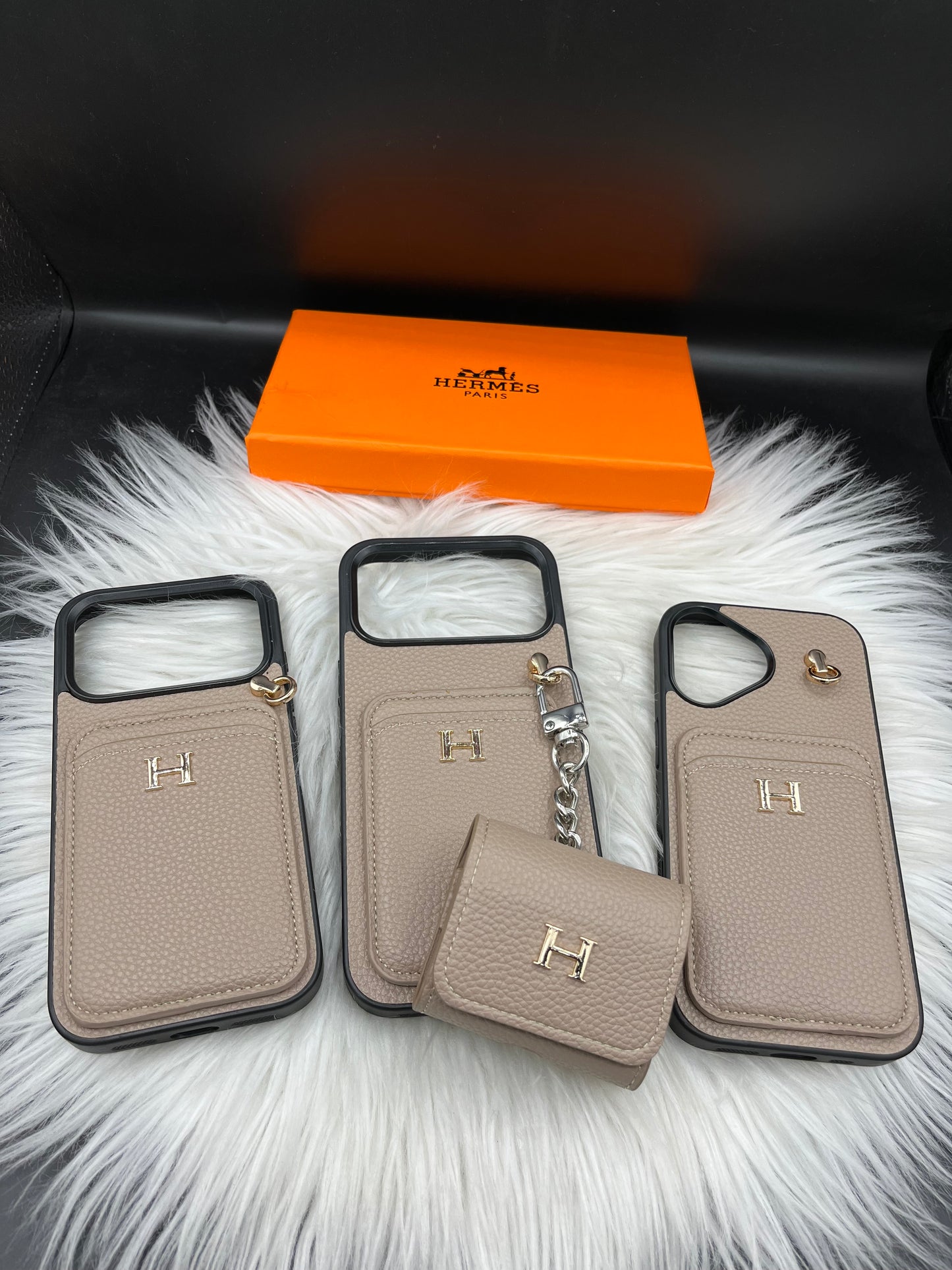Branded phone case & pouch set(with box) HMS