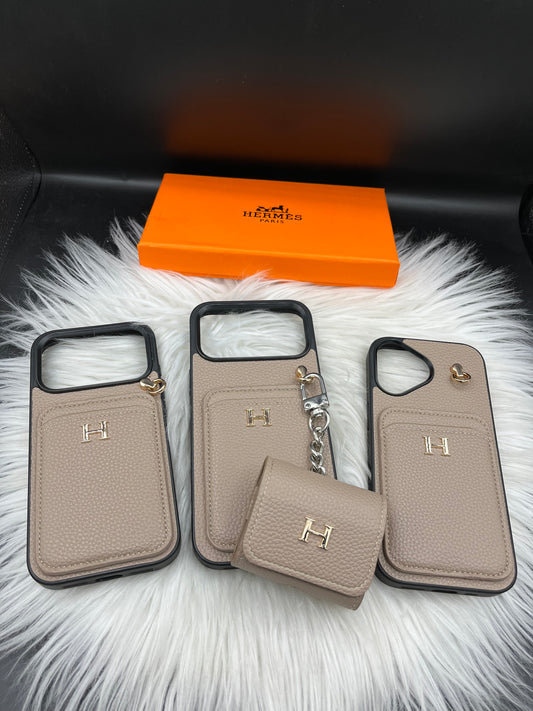 Branded phone case & pouch set(with box) HMS