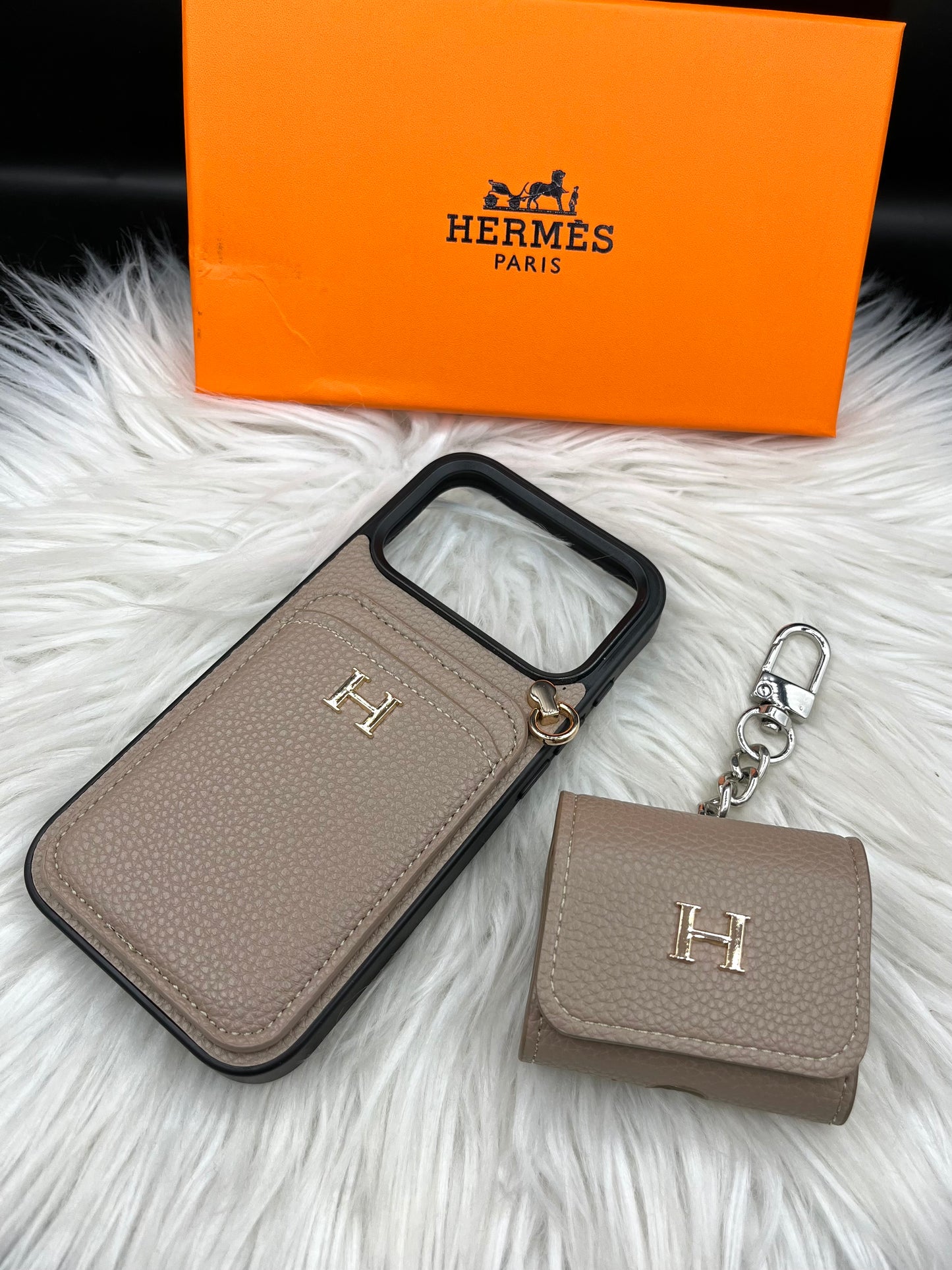 Branded phone case & pouch set(with box) HMS