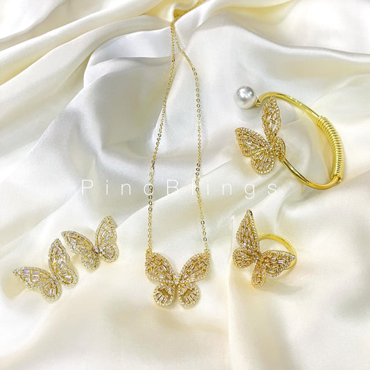 Zirconic butterfly set