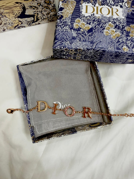 Pink Gold Logo Bracelet LxB DR