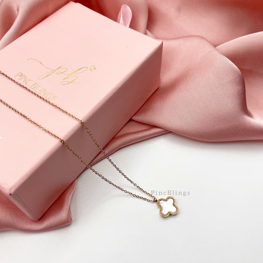 White clover necklace