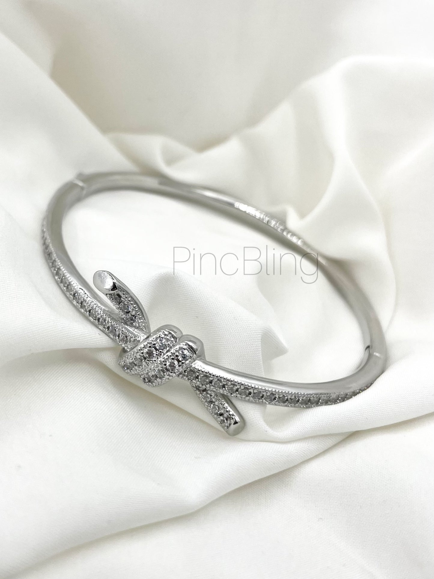 Silver double knot Bracelet