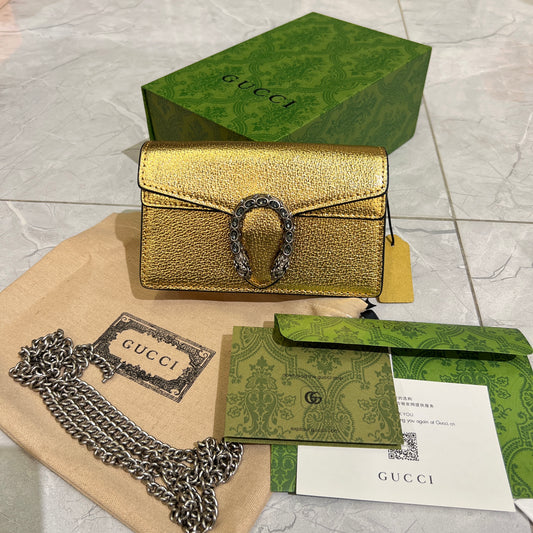 Golden Statement Branded Bag