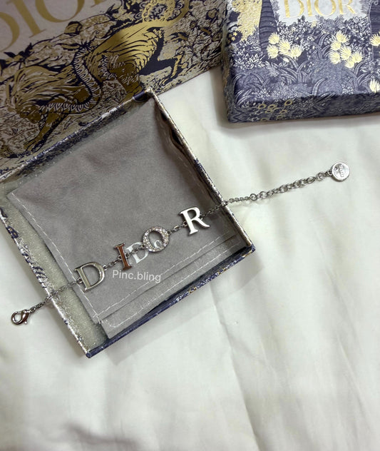 Silver logo Bracelet LxB DR