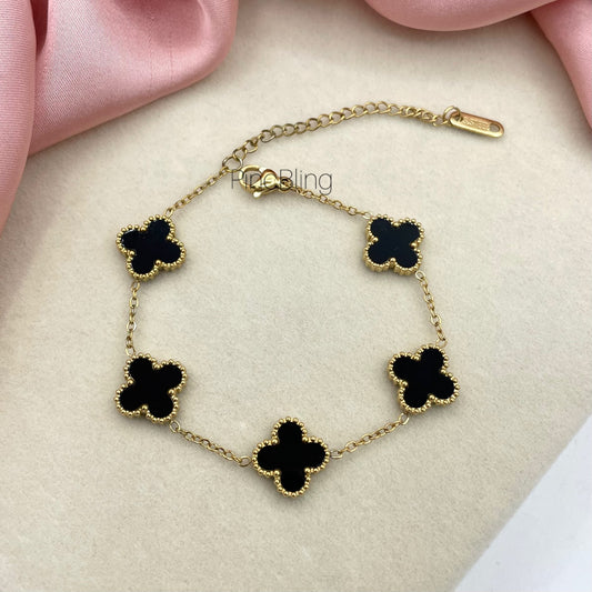 Black Clover Charm Bracelet