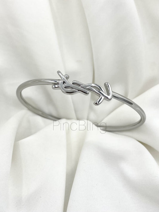 Silver Initial Bracelet
