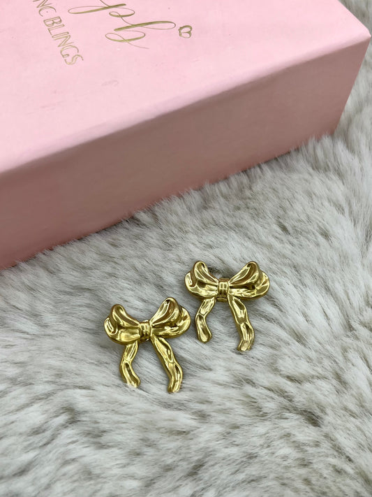 Curly bow earrings PbE