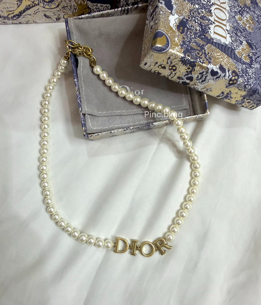 Pearl Letter Necklace DR LxN