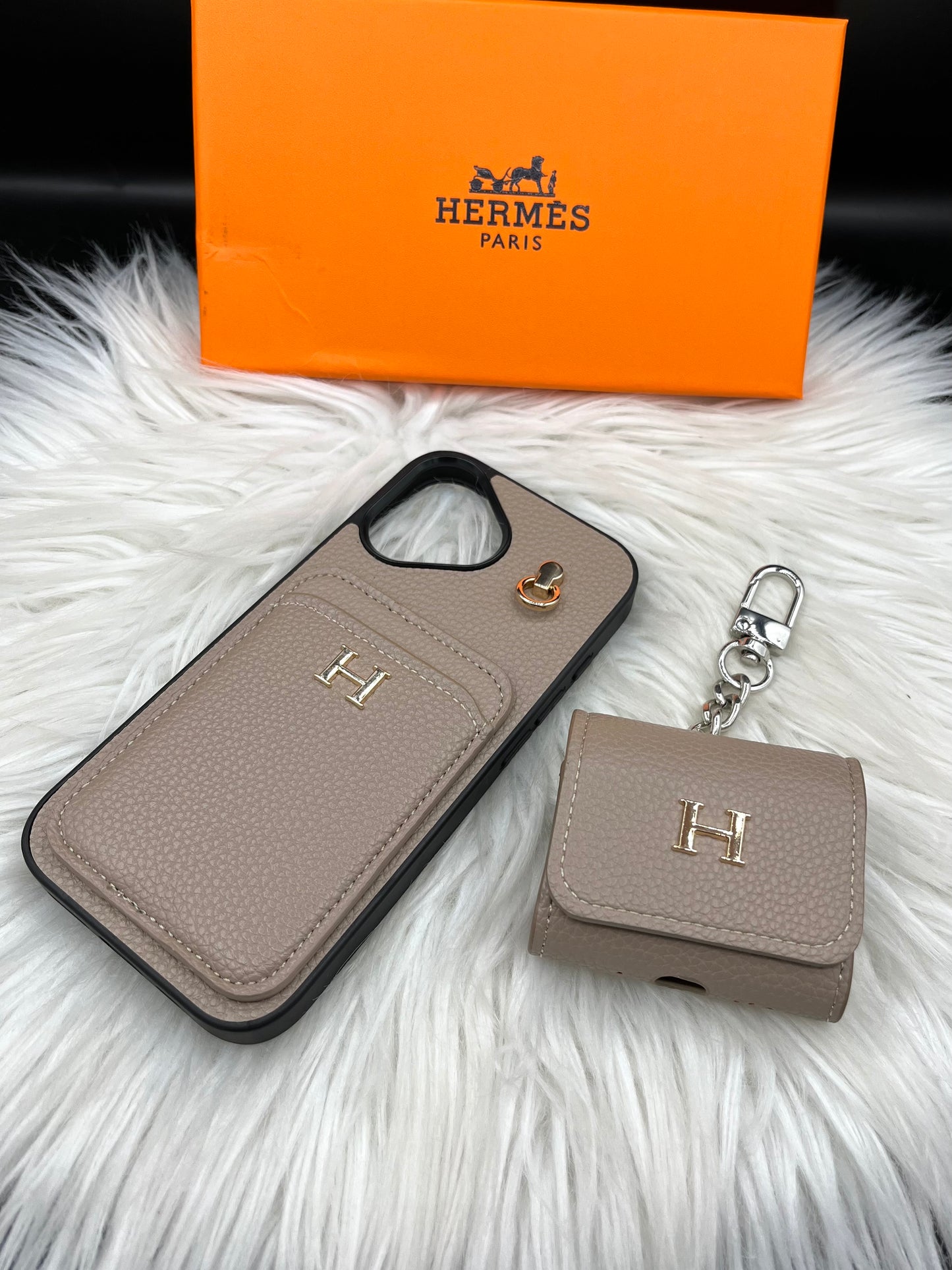Branded phone case & pouch set(with box) HMS