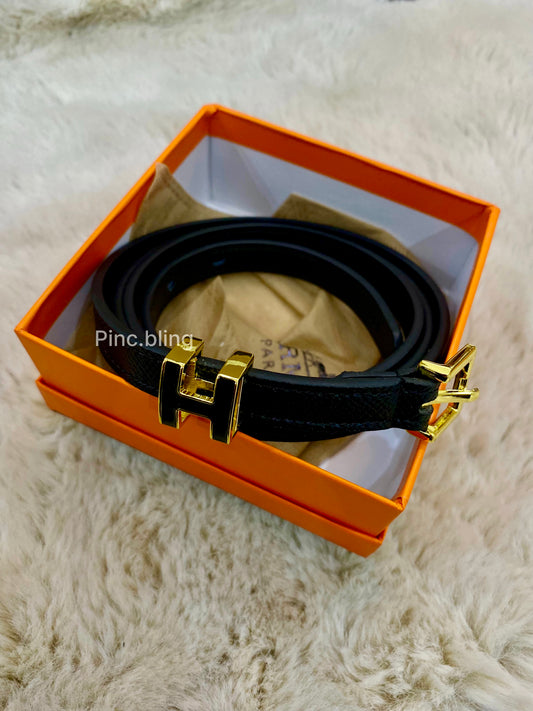 Branded ladies Black belt BLT