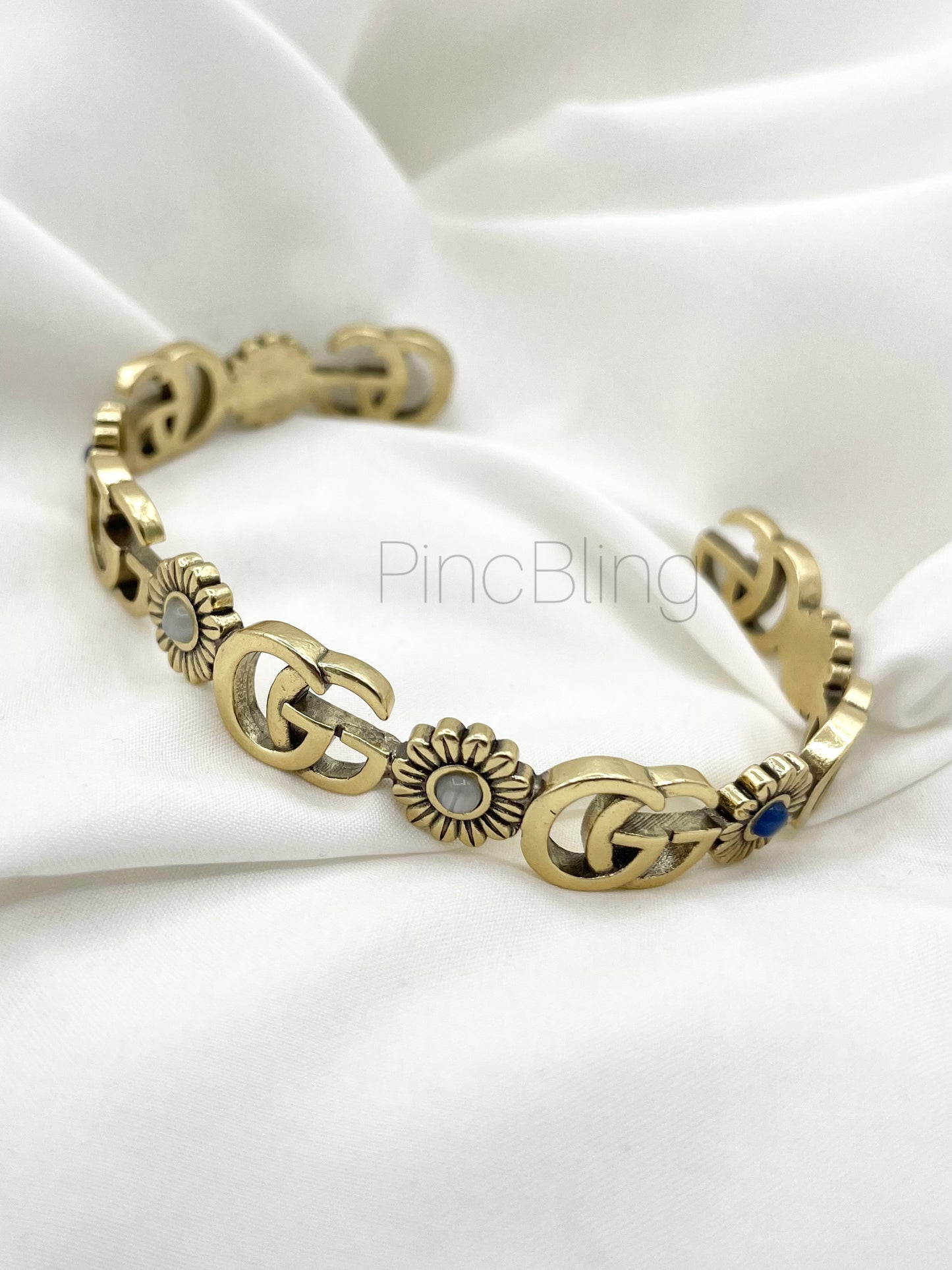 Gold Patterned Bracelet