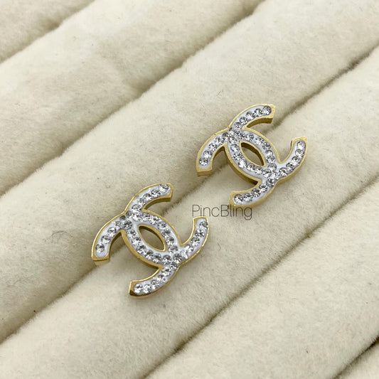 Crystal Duo Stud Earings