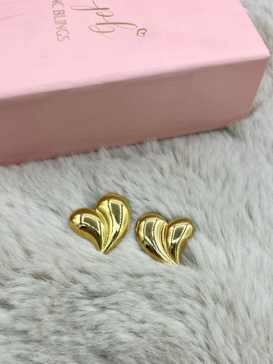 Curl leaf Chunky earrings pbE
