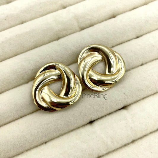 Twist Knot Stud Earings