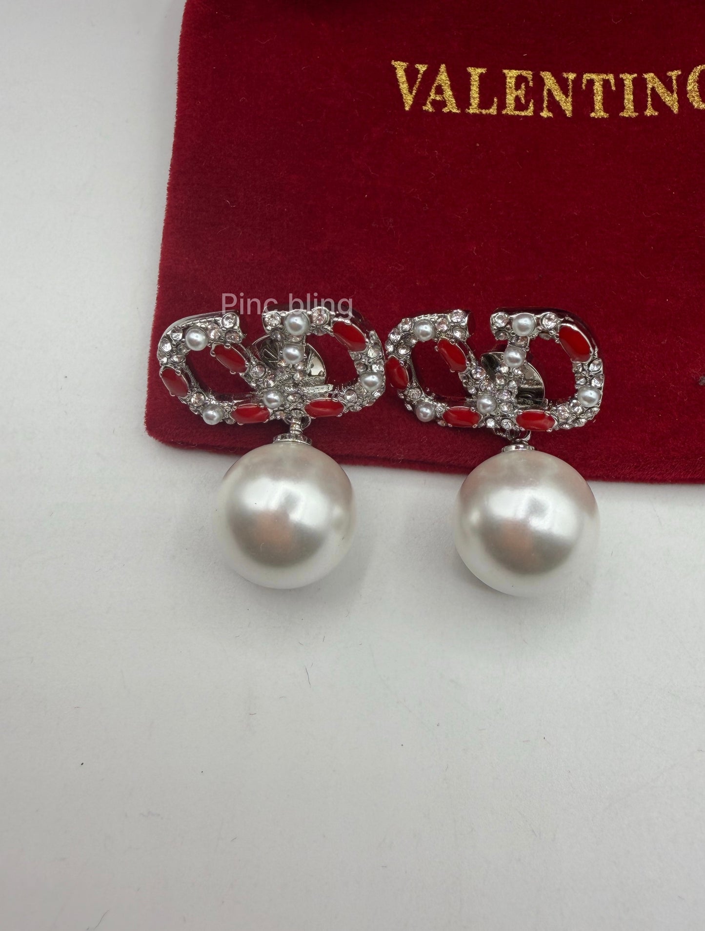 Ruby Pearl Drop Luxe Earring LxE