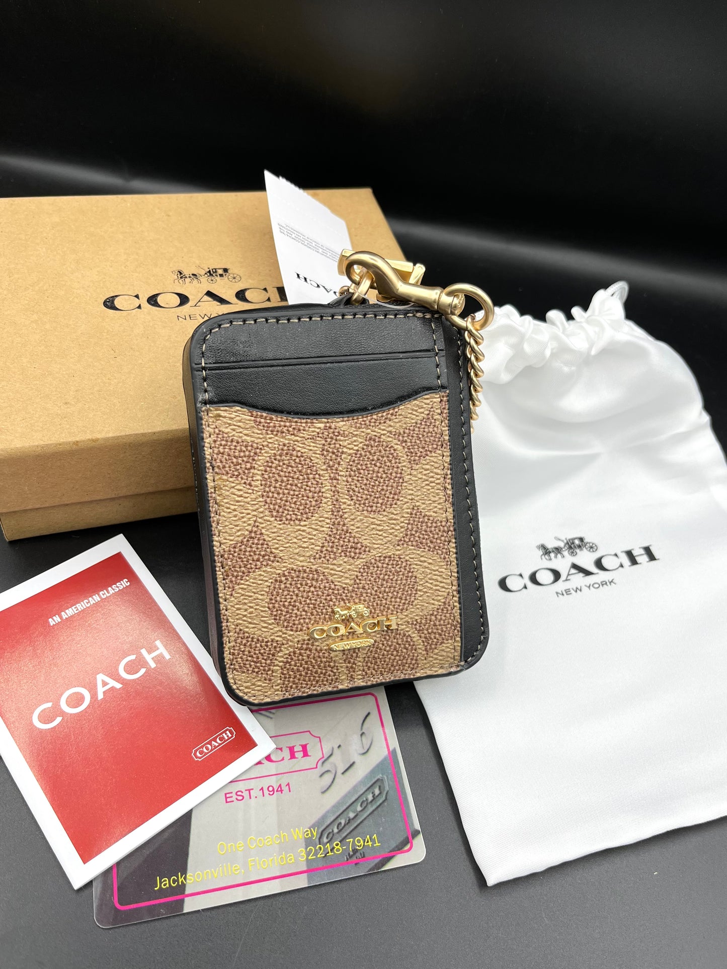 Branded Dual Tone Zip Card Holder CH